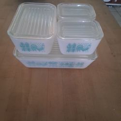 Pyrex Blue Amish Butterprint , Vintage