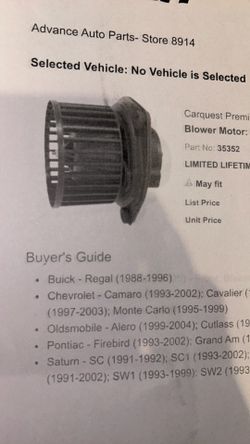 GM Blower Motor
