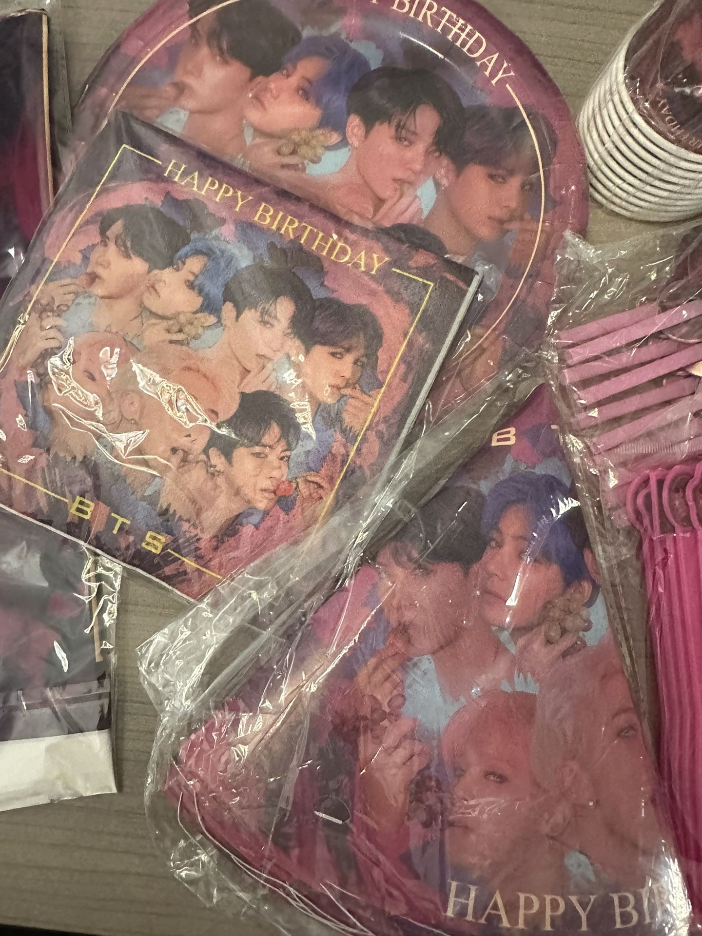 BTS Birthday Party supplies