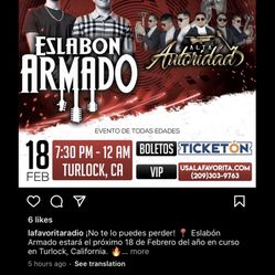 2 Eslabon Armado tickets 