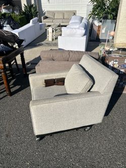 Chair - gray fabric