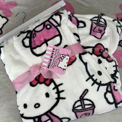 Hello Kitty Milkshake Blanket 