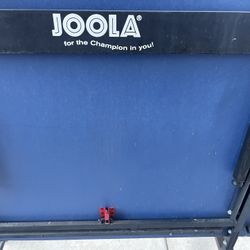 Ping-Pong table with paddles and balls