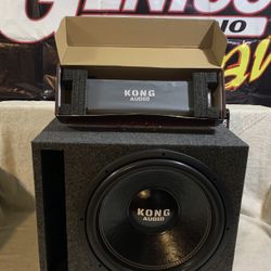 Brand New 15" Kong Subwoofer Box Amplifier 