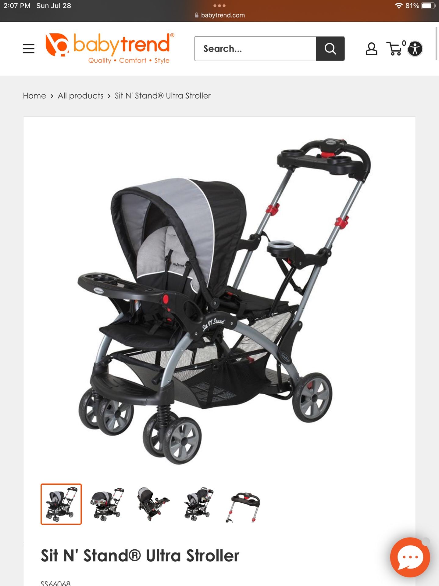Baby Trends Sit & Stand Stroller
