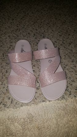 Glitzy slip on