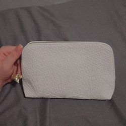 White Clutch Hand Bag W/ Free Samples