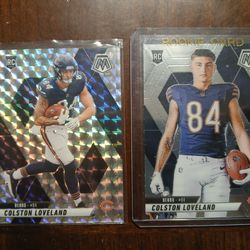 Football colston Loveland rc cards