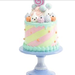 Sweet Treats Halloween Pastel Ghost Cake With Stand Home Decoration