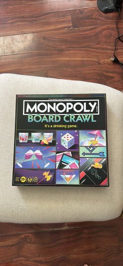 Hasbro Gaming Monopoly Board Crawl Drinking Game