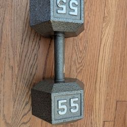 Single 55 Lbs Dumbbell 