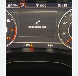 Inspection due light reset
