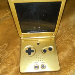 Nintendo Game Boy Advance SP Gold Majora's Mask Custom Handheld System