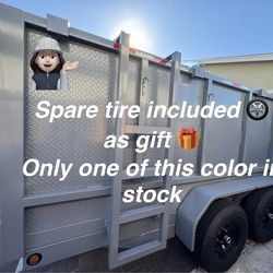 New Hydraulic Dump Trailer with Diamond Walls 💠