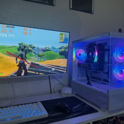White Gaming Pc Computer Desktop RTX 4060