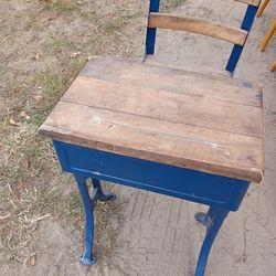 Old School Desk And Chair