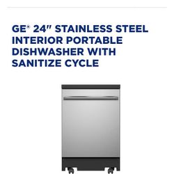 GE STAINLESS PORTABLE WASHER NEW