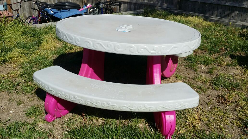 Disney princess picnic table