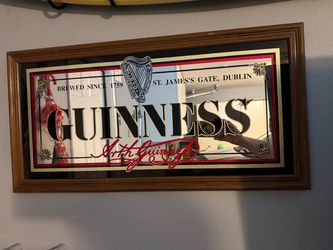 Vintage Guinness Mirror from Dublin