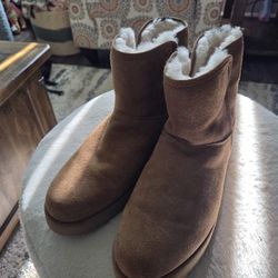 UGG Cory Il Genuine Shearling Lined Boots Chestnut Brown 1125792 Women's 8 1/2
