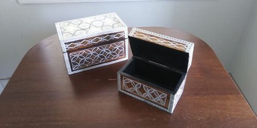 Decorative wood boxes