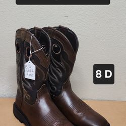 Ariat Work Boot Size 8 D SOFT SQUARE TOE 