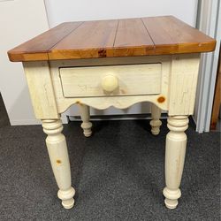 Ethan Allen Farmhouse Pine Side Table