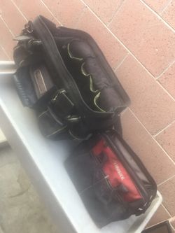 2 tool bags used 18”and 10” both $25