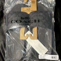 Men’s Coach Slides Blk (size 12)