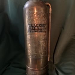 Vintage Brass Buffalo N. Y. Empty Fire Extinguisher!