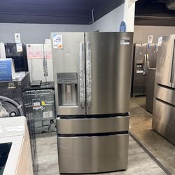 🔥 Frigidaire - Gallery 26.3 Cu. Ft. 4-Door French Door Refrigerator - Smudge Proof Stainless Steel🔥