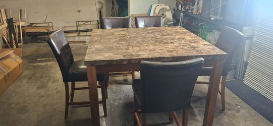 High table and chairs