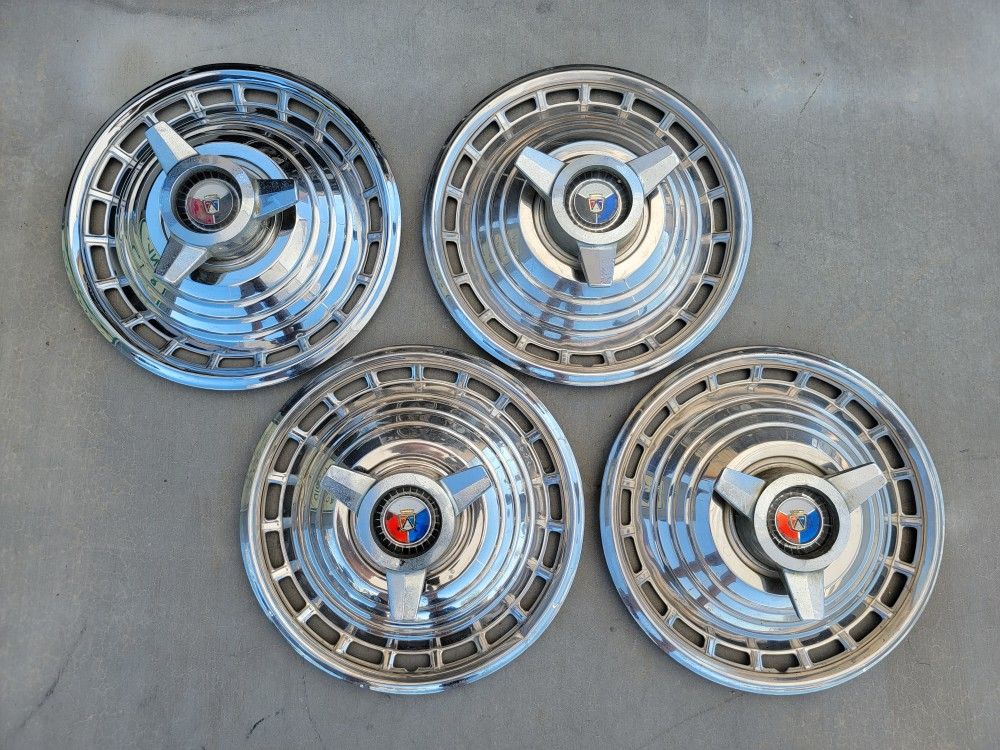 OEM 1963 Ford Galaxie 500 XL Spinner Wheel Cover Hubcap Set 4
