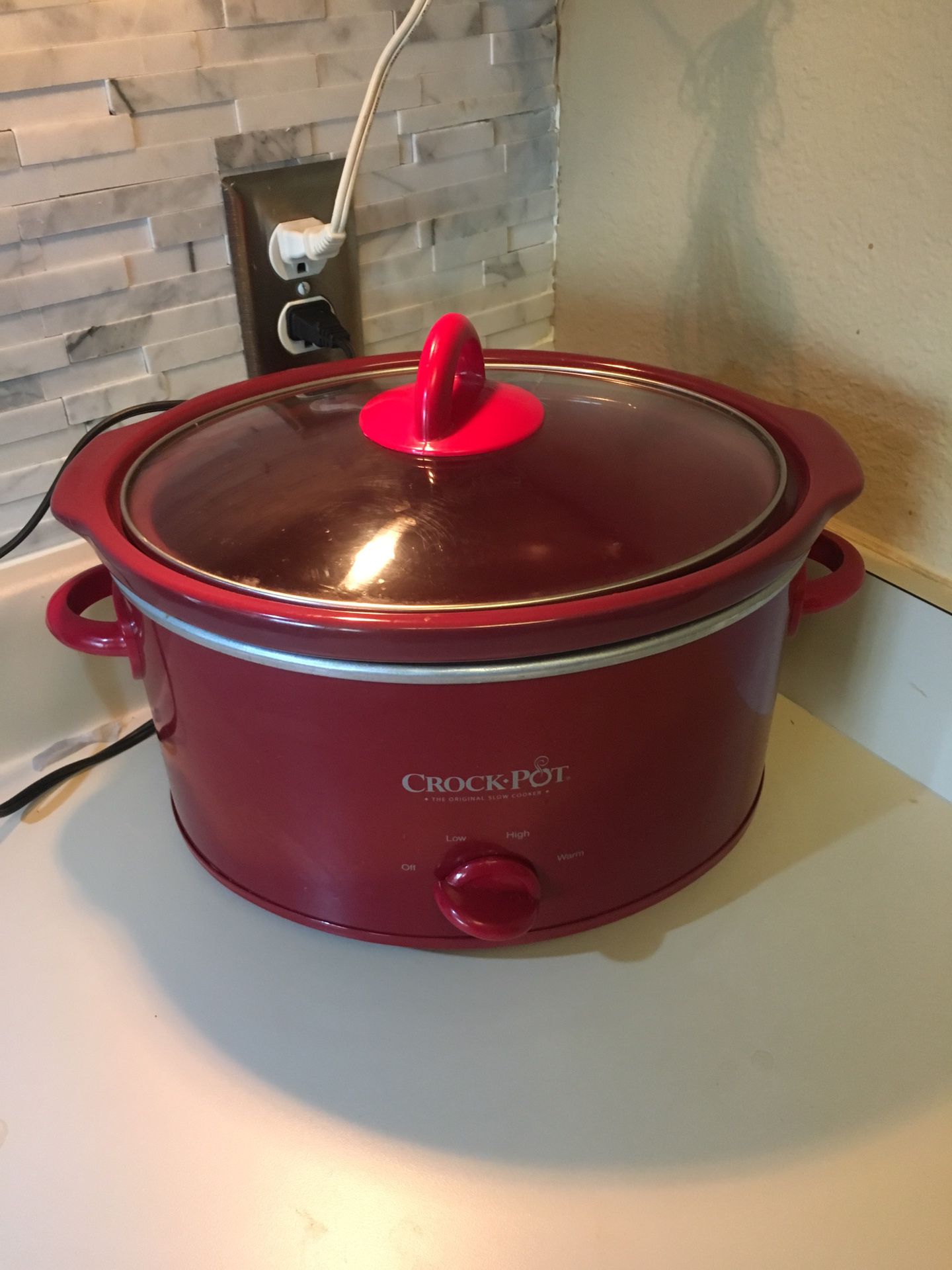 Crock-Pot Oval Slow Cooker - Red | 4qt