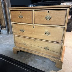 Pine Chest Of Drawers - Vintage Dresser