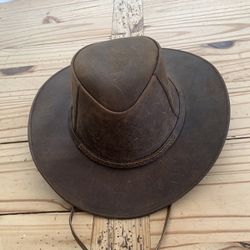 Leather Hat (Brown)