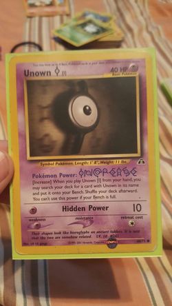 Unown Pokemon Card