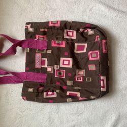 Brow And Pink Cute Tote Bag 