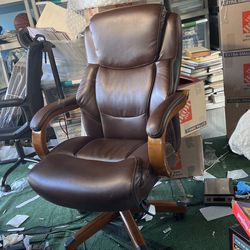 Real Leather LazBoy Office Chair