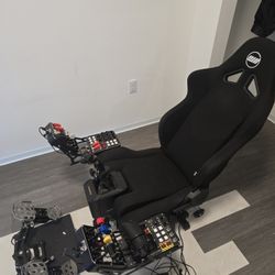 SimFab Modular Flight Sim Seat W/ Virpil & Foza Controls