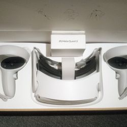 Meta Quest 2-All In 1-VR Headset (New. Opened Box)
