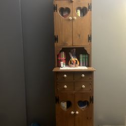 Nice Wood  Heart  Cabinet