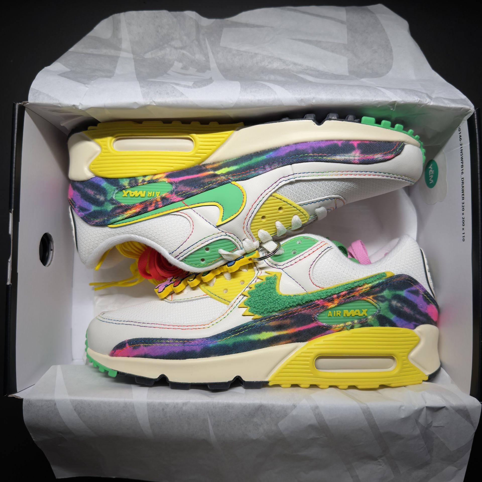 Nike Air Max 90 X University Of Oregon X Grateful Dead Size 8.5