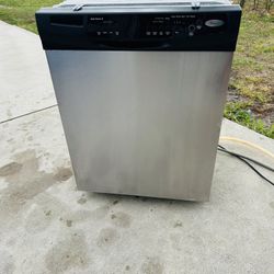    Stainless Steel Whirlpool Dishwasher 