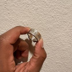 Chrome Hearts Scroll Label Ring