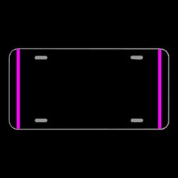 License Plate Novelty Car Front Frame Photo Frame Pink Decor