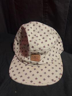 OBEY Square Patch Hat Adjustable Strapback Camp Cap