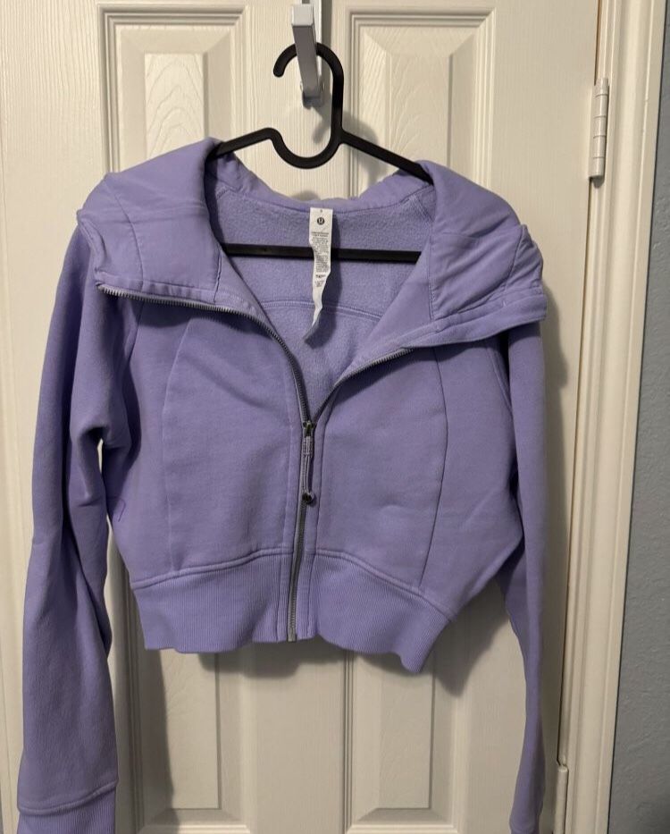 Lululemon Scuba Full-Zip Cropped Hoodie