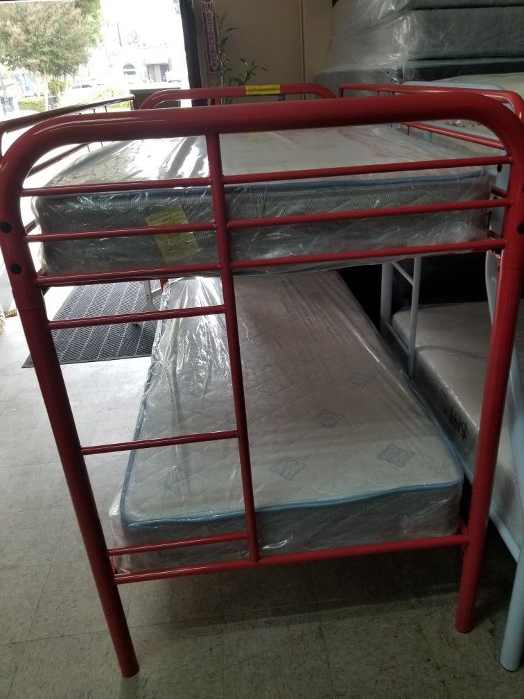 New Twin/Twin Bunk Metal Bed Only $280