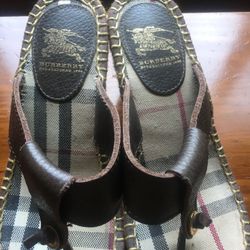 Burberry wedge sandals